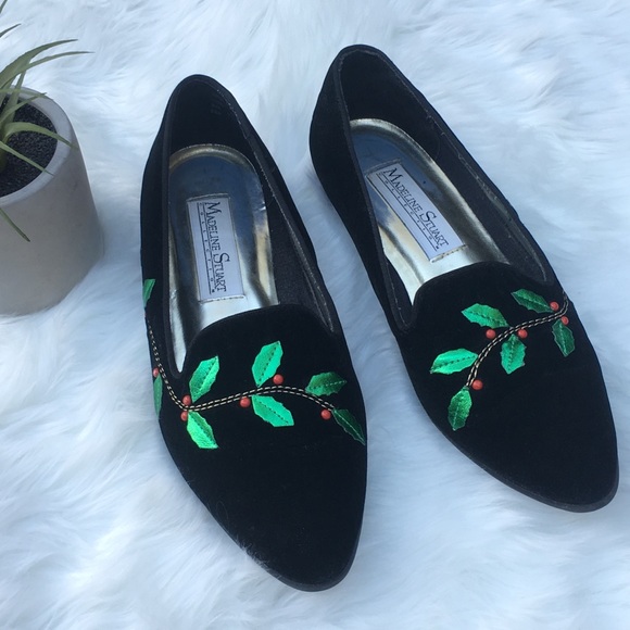 Vintage Velvet Christmas Smoking Flat 6 Holly - Picture 2 of 7